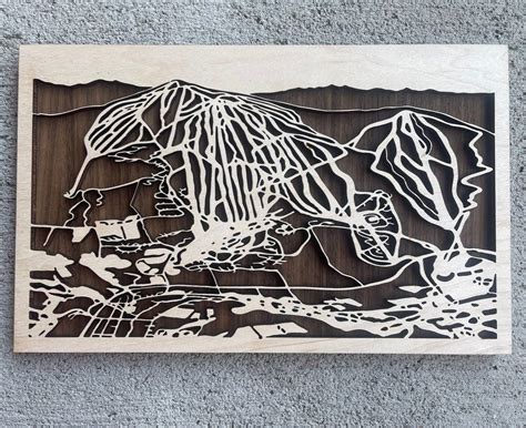 Okemo Mountain Resort Art Okemo Mountain Trail Map Art Etsy In