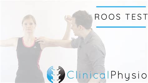 Roos Test For Thoracic Outlet Syndrome Clinical Physio Youtube