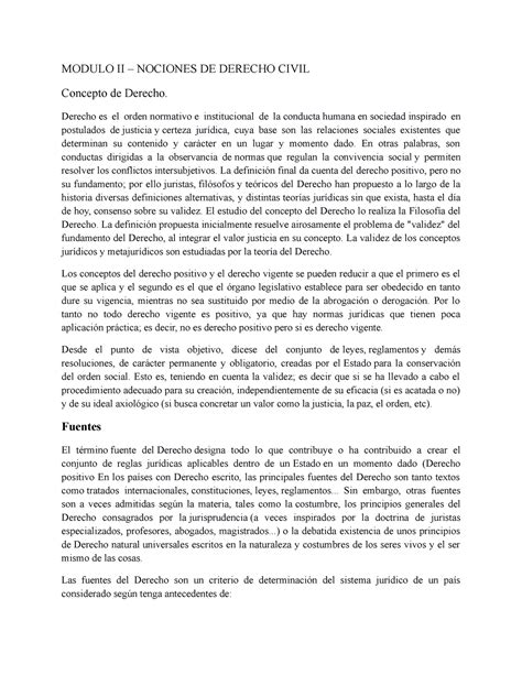 Material Derecho Aplicado A La Economia Modulo Ii Nociones De