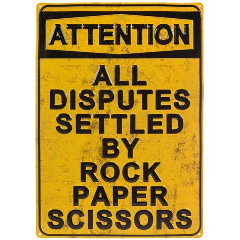 Rock Paper Scissors Metal Sign Hobby Lobby 2188472