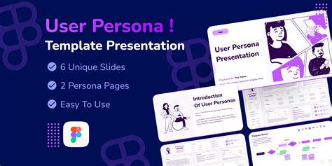 User Persona Template Slide Presentation Free Design Figma