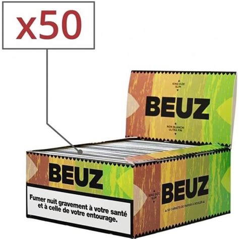 Feuilles à rouler slim brown beuz x 50 carnets Cdiscount Au quotidien