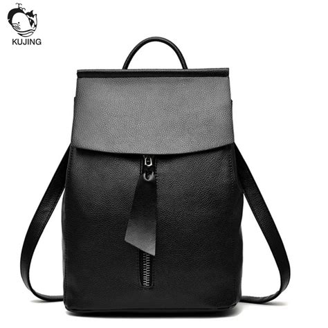 Kujing Women Backpack Trend High End Ladies Multi Functional Leisure Backpack Free Shipping