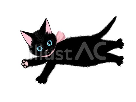 ゴロゴロしている子猫イラスト No 22114396｜無料イラスト・フリー素材なら「イラストac」