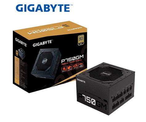 FUENTE GIGABYTE GP P750GM 80 PLUS GOLD 20 4 PIN ATX 120MM 750W