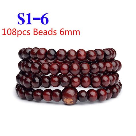 Cheap Pulseras Beads Mm Natural Sandalwood Buddhist Buddha Wood