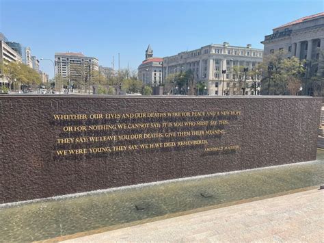 World War I Memorial Opens In Washington National Mall And Memorial