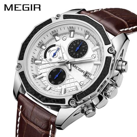 Reloj Megir Cuero Marr N Cl Sico Meg Mostperu