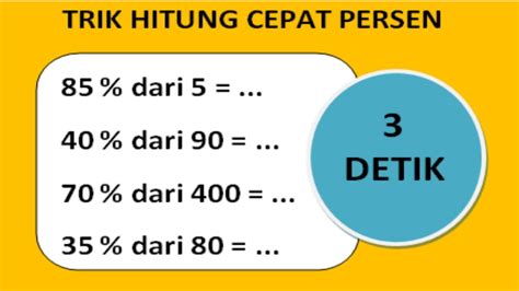 Cara Menghitung Rupiah Ke Persen