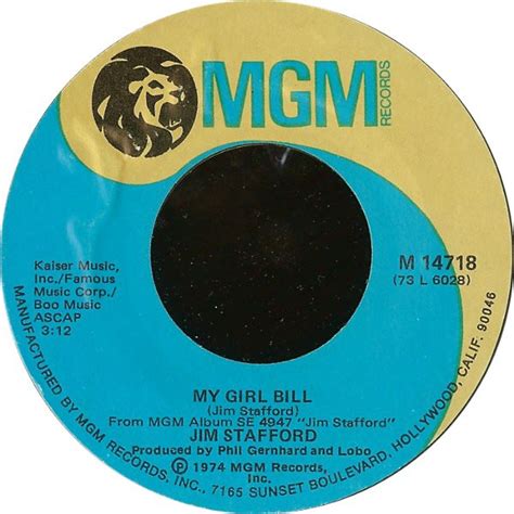 Jim Stafford My Girl Bill 1974 Vinyl Discogs