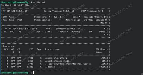 Monitoring NVIDIA GPU Usage on Ubuntu - LinuxConfig