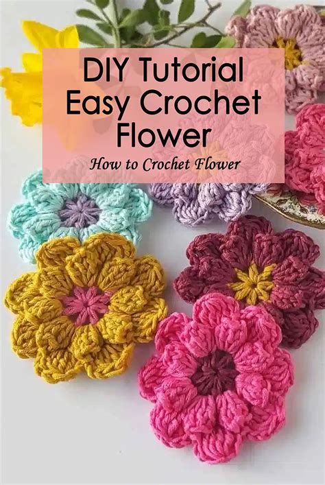 Easy Crochet Flower Tutorial