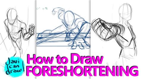 How To Draw Foreshortening A Process Tutorial Youtube