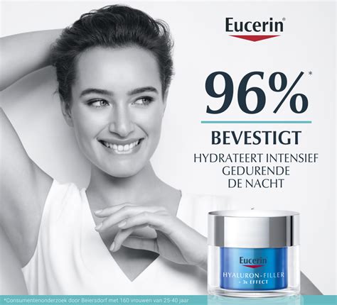 Eucerin Hyaluron Filler 3x Effect Hydratatie Booster Nacht Gel Crème