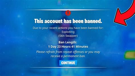 Fortnite Ban Screen