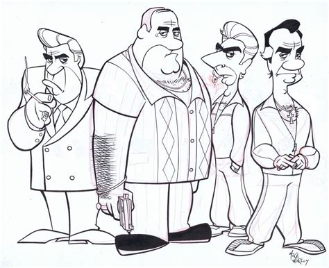 Mike Worley Sopranos Comic Art Disney Drawings Cartoon Drawings