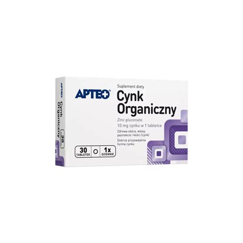 Synoptis Pharma Apteo Cynk Organiczny Zdrowie W Os W Sk Ry I