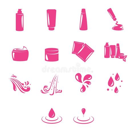 Vector Beauty Icons Set Stock Illustrations Vector Beauty