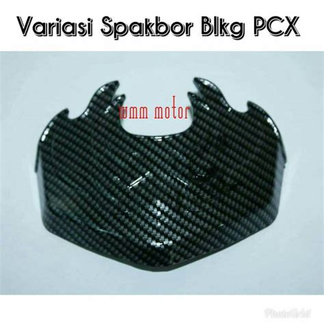 Jual Cover Tutup Spakbor Belakang Pcx New Lokal Carbon By Nemo Shopee