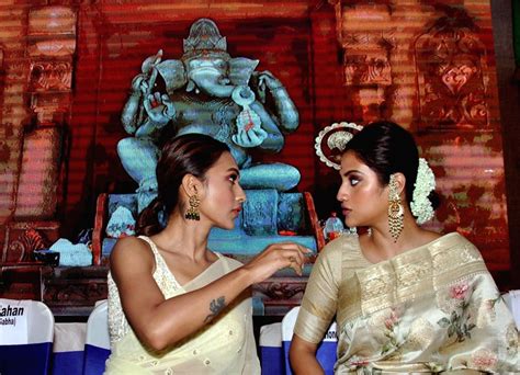 Nusrat Mimi At Inauguration Of Ganesh Puja Pandal