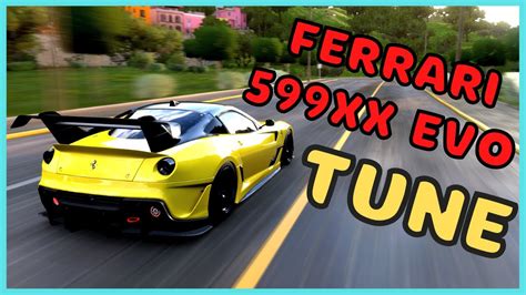 Fastest Drag Car Ferrari 599xx Evo Tune Forza Horizon 5 Fh5 Ferrari