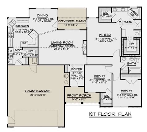 House Plan 5032 00040 Ranch Plan 1 633 Square Feet 3 Bedrooms 2