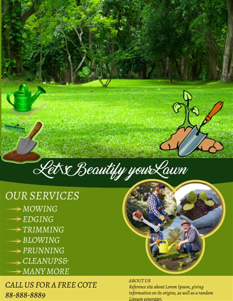 Lawn And Garden Flyer Template Postermywall