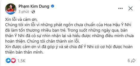 Hoa Hậu Ý Nhi Xin Lỗi Lần 2 Vì ồn ào Vạ Miệng Trước Khi Btc Trả Lời Làn Sóng Yêu Cầu Tước Vương Miện