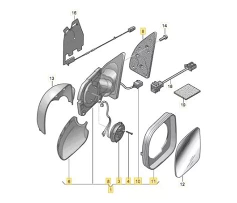 Espejo Retrovisor Completo Con Control Vw Amarok