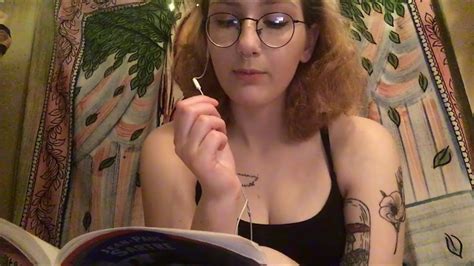 ASMR IN BED INAUDIBLE UNINTELLIGIBLE WHISPER READING W HEADPHONE MIC