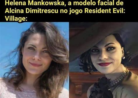 Helena Mankowska A Modelo Facial De Alcina Dimitrescu No Jogo Resident