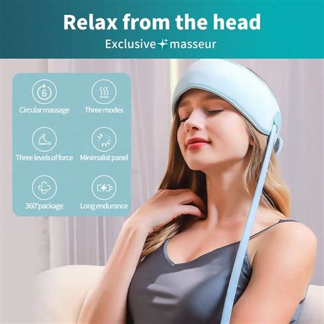 Cordless Electric Scalp Massager Head Massager With Heat And Knead Air Compression Massage For