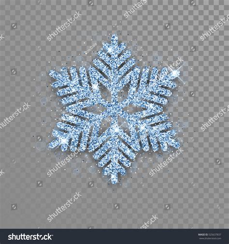 Snowflake Diamond Glitter Texture Christmas New Stock Vector Royalty