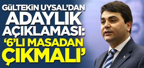 Cemal Enginyurt ayıbını temizlemeyen Gültekin Uysal dan adaylık