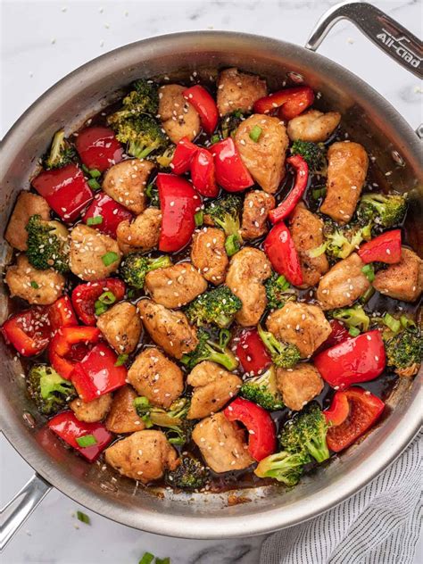 Easy Chicken Teriyaki Stir Fry Recipe Cookin With Mima