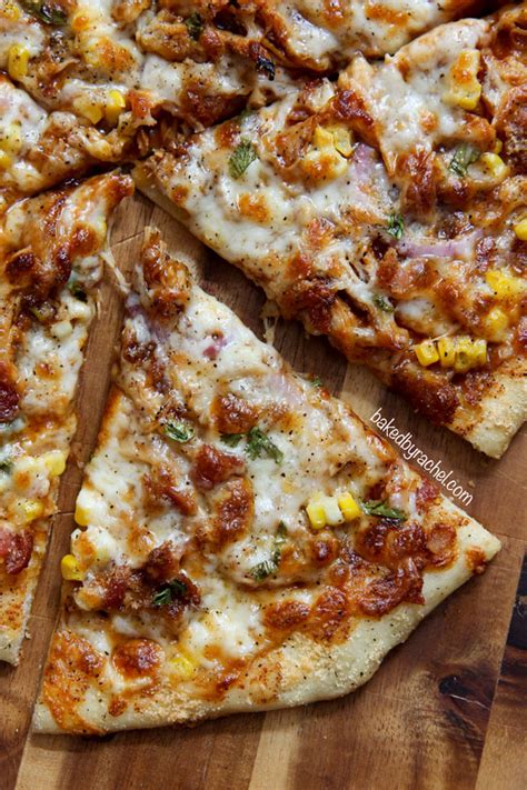 Barbecue Chicken Pizza With Bacon And Corn Baked By Rachel