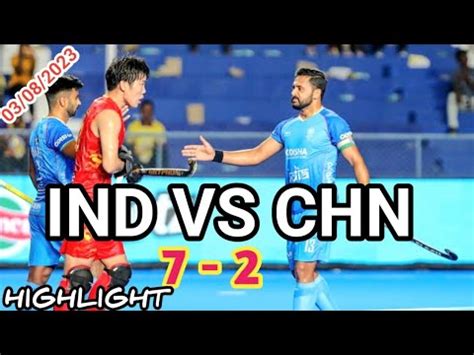 India Vs China Best Hockey Match Vs