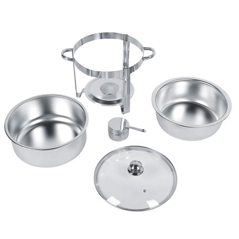 LYUMO Chafing Dish Set,7.5L Stainless Steel Round Chafing Dish with ...