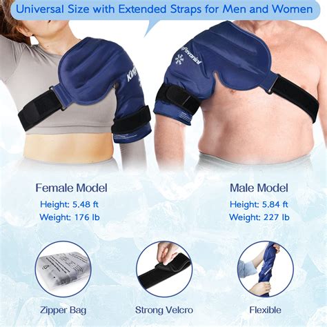 Xl Shoulder Ice Pack Rotator Cuff Cold Therapy Reusable Gel Ice Pack