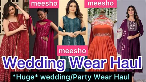 Huge Meesho Party Wear Kurta Set Saree Haul🔥🛍️ Festive Wear Haul