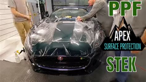 How To Apply Ppf Paint Protection Film Stek Dynoshield Protecting My Jaguar F~type R Youtube