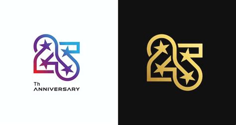 premium vector number  logo design number   star combination