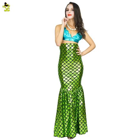 Adult Mermaid Costume Womens Swimming And Sandy Beach Clothing Sexy Beauty Dress Mermaid Tail