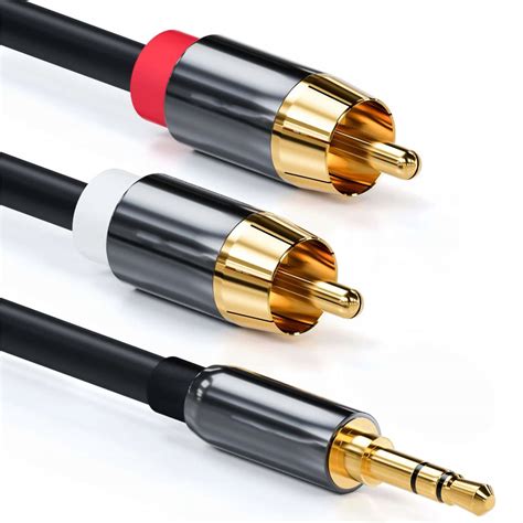 Kabel Mini Jack X Rca Chinch Stereo Gold Hq M Sklep Opinie Cena W