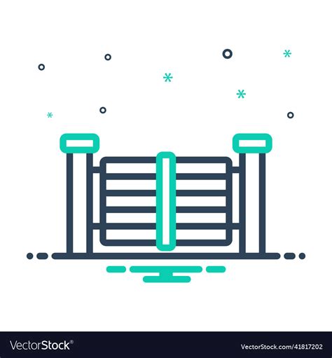 Gate Royalty Free Vector Image Vectorstock