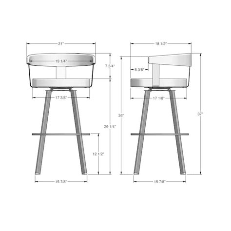 Amisco Lars Swivel Counter And Bar Stool Overstock 24014760