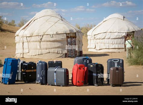 Uzbekistan Nurota Tumani Yurts For Tourists In The Kizilkum Desert