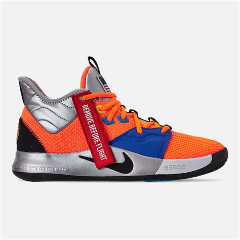 Mens Nike Pg 3 X Nasa Basketball Shoes Finish Line