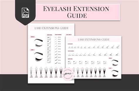 Lash Extensions Guide Printable Eyelash Extensions Technician Etsy