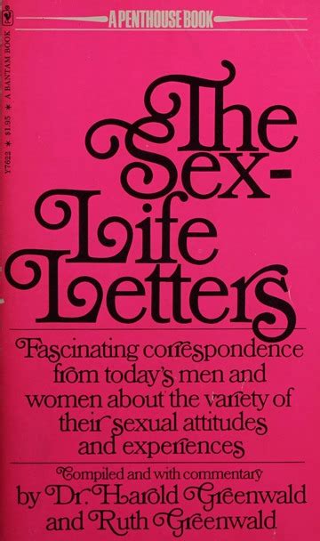 The Sex Life Letters Dr Harold Greenwald And Ruth Greenwald Free